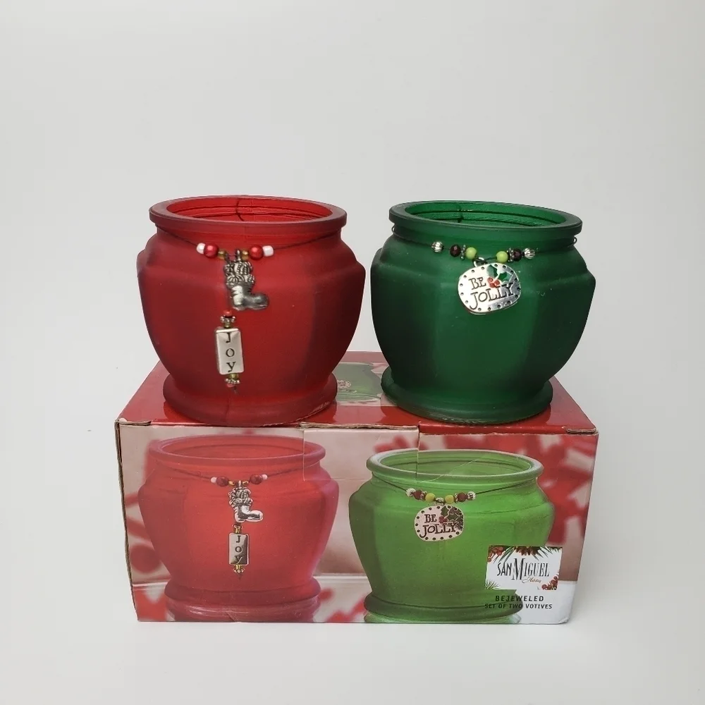 Christmas votive set